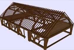 Crook timber structure