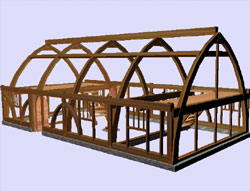 Timber framed house Timber framed house