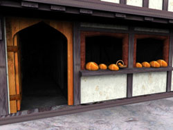 Medieval shop front Medieval shop front